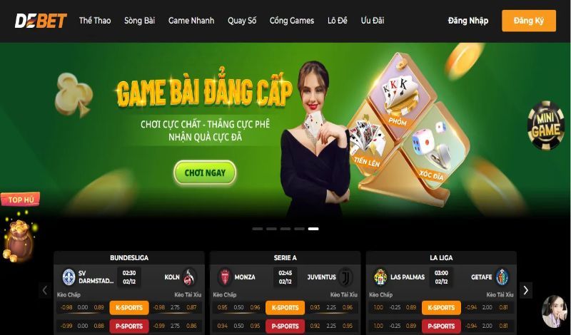 Thiên đường cá cược DEBET